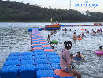 hdpe plastic pontoons swim dock
