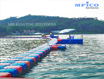 hdpe plastic pontoons swimming pool